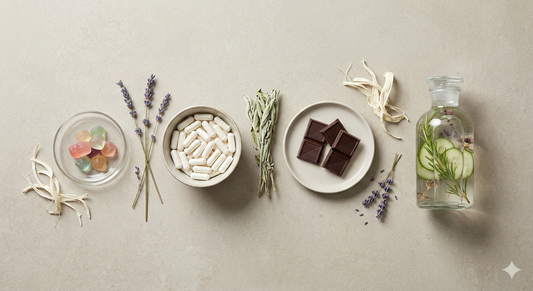 Guide to magic gummies, capsules, chocolate bars, and infused water formats for daily wellness