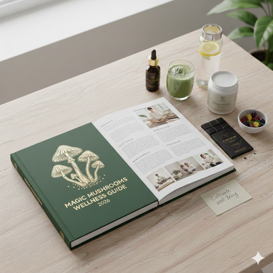 So Psilo magic mushroom wellness products including gummies, capsules, chocolate bars, and infused water in vibrant branded packaging